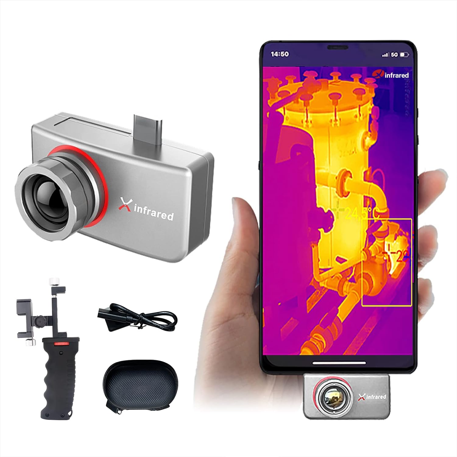 Test Xinfrared One XH09 : une caméra thermique pour votre smartphone - ZDNet