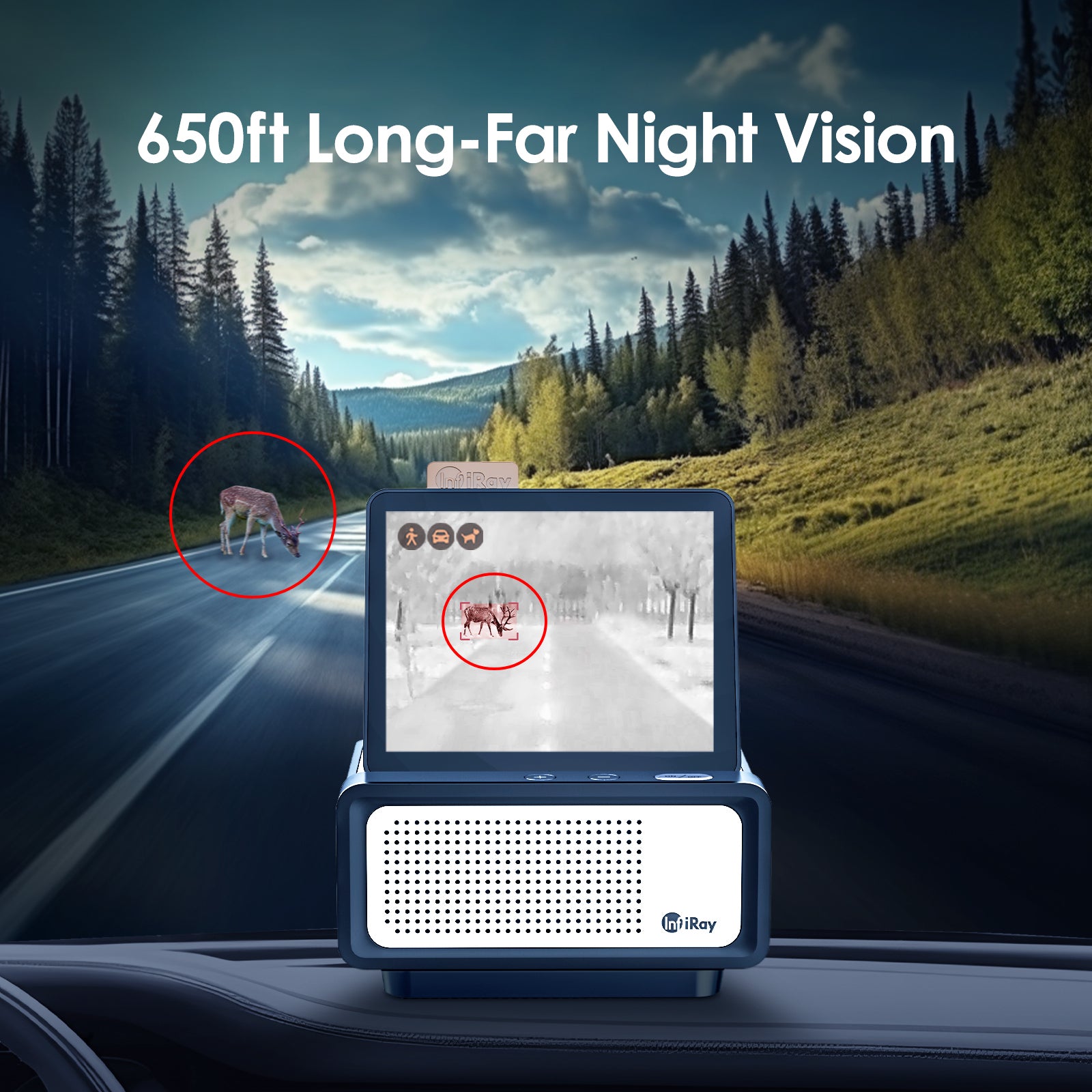 InfiRay NV2 Automotive AI Night Vision